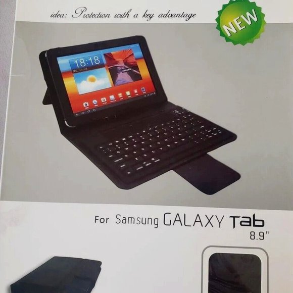 Samsung Galaxy Tablet 8.9" Wireless Bluetooth Keyboard Case - Picture 1 of 8